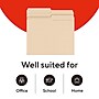 Staples Manila File Folders, Letter Size, 2‑Tab Assorted Positions, Durable Paper Stock, 100/Box~#|#~0E97F69F-D334-4206-8CBA181170687BE1_sc7