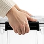 Sterilite 80 Quart Gasket Box with Lid, Plastic, Clear/Black, 4/Carton (39389004)~#|#~0E98880C-8534-4B23-AC191B82DC863BA2_sc7