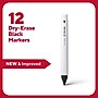 TRU RED™ Pen Dry Erase Markers, Fine Tip, Black, 12/Pack (TR61435/TR54566)~#|#~0E9BF90B-111B-4516-AD4367287ADFC456_sc7