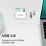 Plugable 3-in-1 USB-C to HDMI/USB-A/USB-C Adapter, Male to Female, White (USBC-MD103)~#|#~0E9D5672-6571-4A57-B5B8720EFC6E91A2_sc7