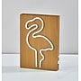Simplee Adesso LED Wood Framed Neon Flamingo Table/Wall Lamp, 9"H, Brown/Multi-Color (SL3722-12)~#|#~0E9E3FEC-608E-46E8-9AD1F8E01A743139_sc7