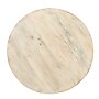 Storied Home 23.5"Dia. Wooden Round End Table, 2 Shelves, Distressed White (EC0199)~#|#~0E9E4BD0-ACE3-4F73-A35578D599CA7108_sc7