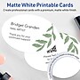 Avery Oval Integrated Cards, Matte White, 50/Pack (19479398889)~#|#~0E9F6514-CBC2-4FC1-B303E9B789889C39_sc7