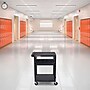 Luxor ENDURA AV 3-Shelf Media Utility Cart with Keyboard Tray and Electric Power, Black (LP34LE-B)~#|#~0EA3D23D-5670-48EE-8975D9539E845FCC_sc7