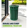 Alpine Industries Metal Outdoor Trash Can, 38 Gallon, Green (479-38-GRN)~#|#~0EAF39A1-FDA1-40BA-BCEA83A9326EE99D_sc7