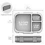 Bentgo Fresh Bento Box, 4-Compartment, Gray, 39.2 oz. (BGOFR-2Y)~#|#~0EB0D098-1BEA-4DE0-B285C7121E51A80C_sc7