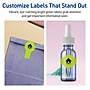 Avery Printable Decorative Edge Multipurpose Labels, 1.5" x 3.5", Bright Green, 100/Pack (94122)~#|#~0EB8426C-2447-4FC1-B574549AFE051AB4_sc7