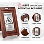 Alpine Industries Wet Floor Sign, 24" x 15", Rubber Wood/Stainless Steel (499-SSB)~#|#~0EB91BCA-4248-414F-B34C5BD1342B594B_sc7