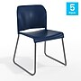 Flash Furniture Hercules Kenai Office Reception Stack Chairs, Navy Plastic/Gray Frame, 5/Pk (5RUT239ANNV)~#|#~0EBD9D05-F9D2-482F-9C8F70094940ABB9_sc7