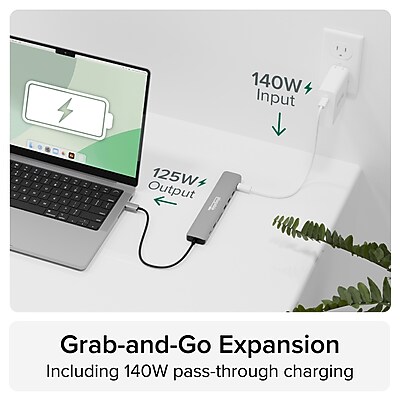 Plugable USB C Hub Multiport Adapter: 9-in-1 - Thumbnail 4