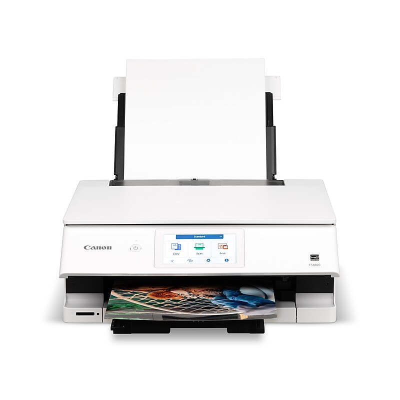Canon PIXMA TS8820 Wireless Color Inkjet Printer, All-In-One, Print, Scan, Copy (6793C022) image 1