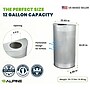 Alpine Industries Stainless Steel Trash Can, 12 Gallon, Silver (ALP438-12HR-SS)~#|#~0EC5323C-7F40-4259-A54841EE0584FBD8_sc7