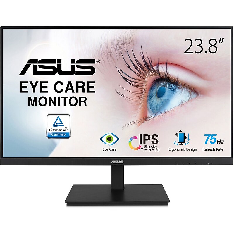 Asus 24" FHD 75 Hz IPS Monitor, Black (VA24DQSB) image 1