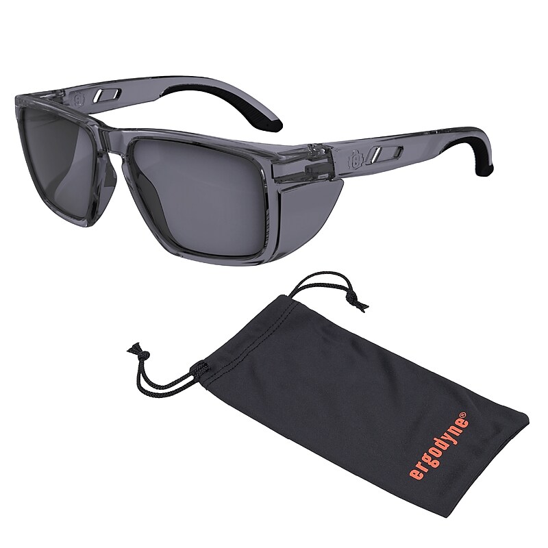 Ergodyne Skullerz SIXTEN-AFAS Anti-Fog Safety Glasses, Smoke Lens (58211) image 1
