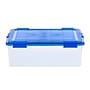 Iris 41.2 Quart Element Resistant Ultimate Clear Plastic Latching Storage Bin, Clear, 3/Pack (500140)~#|#~0EC6995A-A04F-4BDE-9BA51B477FDF3D2A_sc7