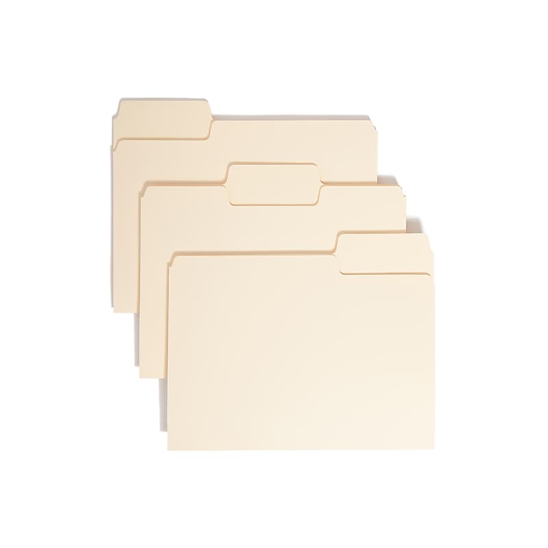 Smead SuperTab File Folder, 1/3-Cut Tab, Letter, Manila, 24/Pack (11920) image 1