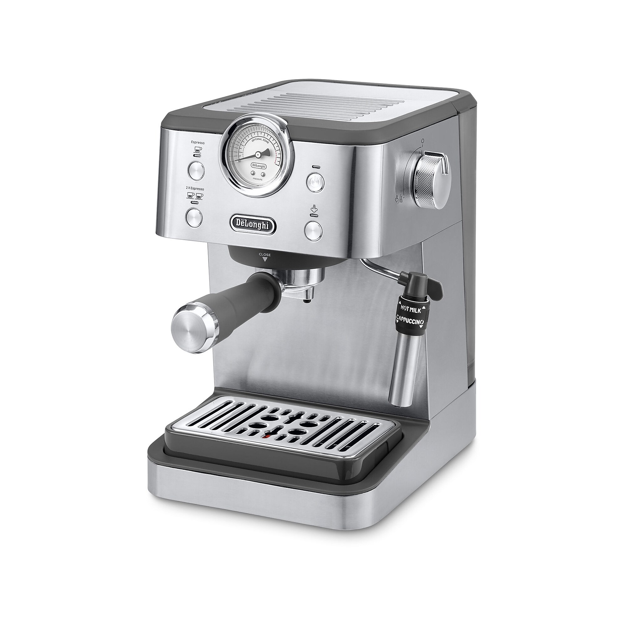 DeLonghi Linea Classic 2-Cups Automatic Espresso Machine, Stainless Steel (EM450M) Simolary simolary.com