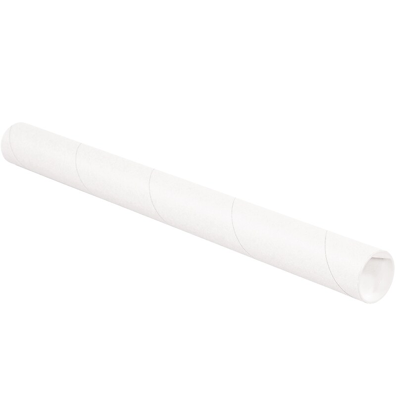 2" x 26" Lightweight Mailing Tube, White, 50/Carton (P2026W) image 1