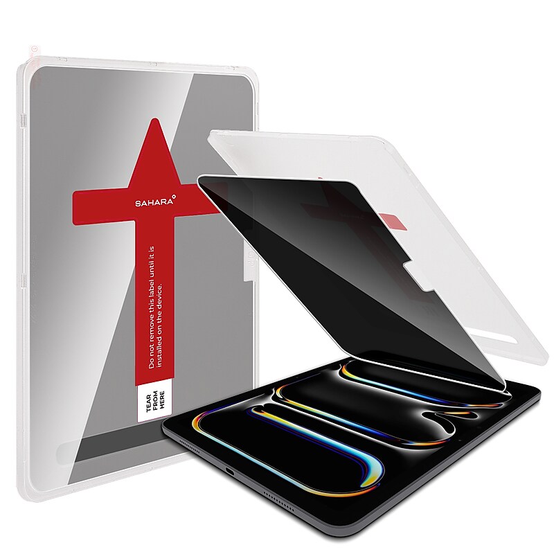 SaharaCase ZeroDamage Ultra Strong Tempered Glass Screen Protector for Apple iPad Pro 13" M4, Clear (ZD-T00062) image 1