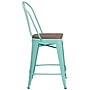 Flash Furniture Carly Contemporary Metal Vertical Back Counter Height Stool, Mint Green (ET353424MINTW)~#|#~0ED6EE48-2860-49A5-A547FD8DCFCC69C2_sc7