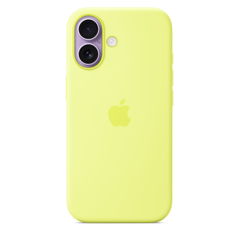 Apple Silicone MagSafe Phone Case for iPhone 17, Neon Yellow (MGEV4ZM/A) image 1