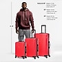 InUSA Vasty 3-Piece Hardside Spinner Luggage Set, TSA Checkpoint Friendly, Red (IUVASSML-RED)~#|#~0EE42CFF-473D-4CD5-B53F5558026771F8_sc7