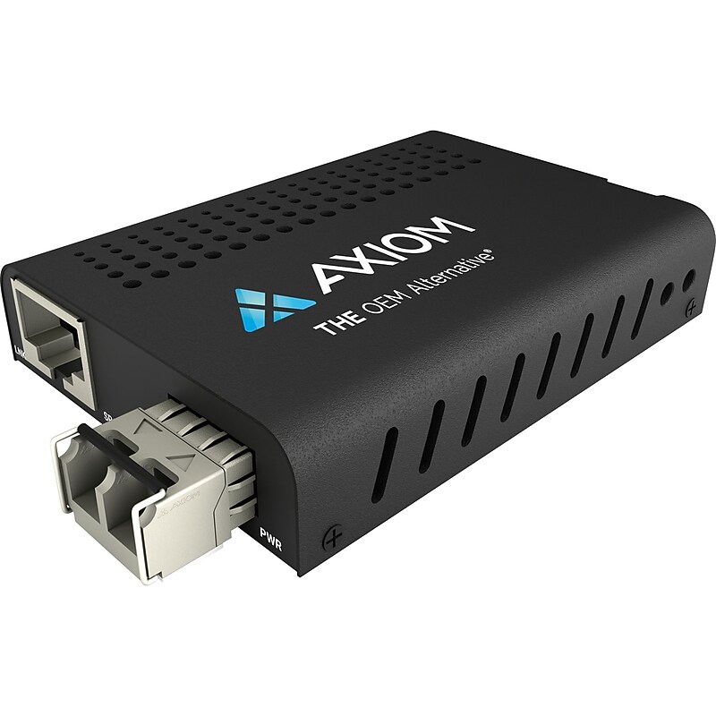 Gigabit Ethernet Single‑Mode Media Converter, 20 km, 1310 nm, LC (MC03‑S3L20‑AX) image 1