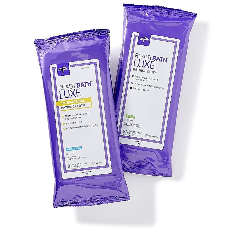 ReadyBath LUXE total Body Cleansing Heavyweight Washcloths, 24/Pack (MSC095101) image 1