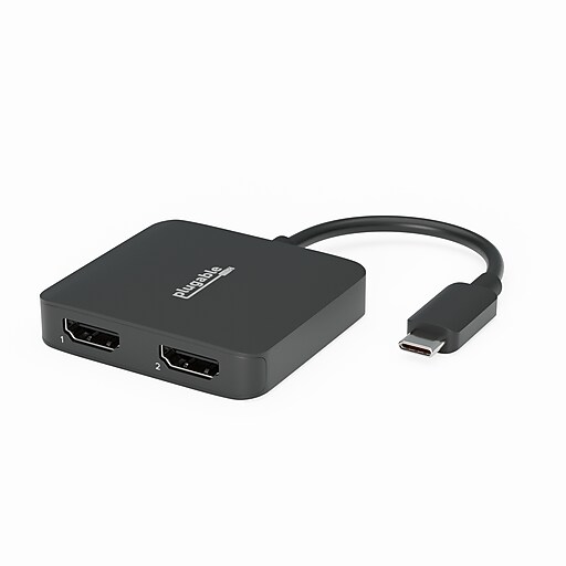 Plugable USB-C to HDMI Adapter, Male to Female/Female, Black (USBC