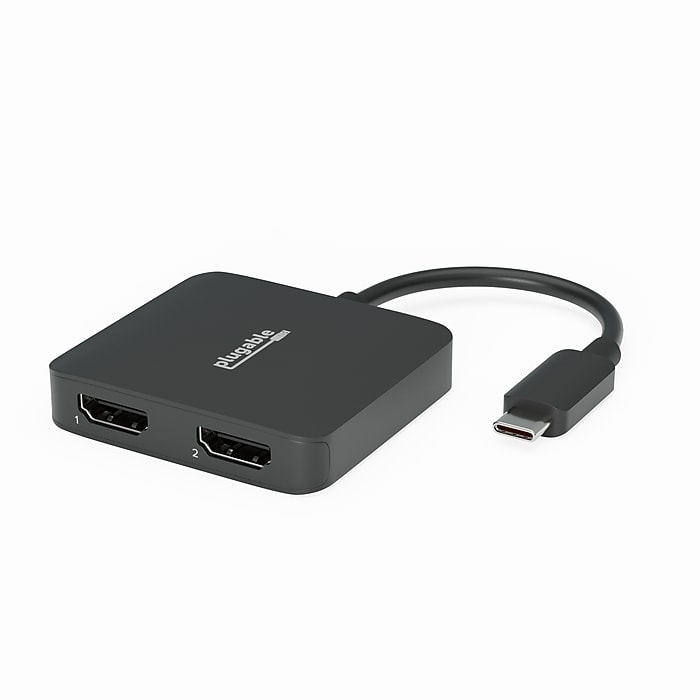 Plugable USB-C to HDMI Adapter, Male to Female/Female, Black (USBC