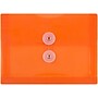 JAM Paper Premium Plastic Filing Envelope with Button & String Closure, Orange, 3/Pack (920B1ORX3)~#|#~0EECDAF6-4CF8-424D-BDCC720296437825_sc7