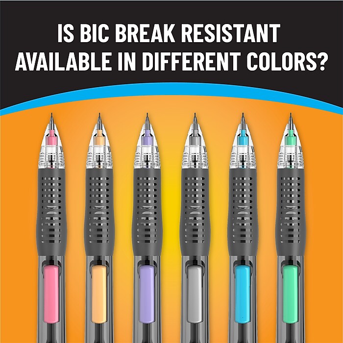 BIC Break Resistant Mechanical Pencil, 0.7, #2 Medium Lead, 12