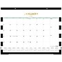 2025 Blue Sky Rugby Stripe 22" x 17" Monthly Desk Pad Calendar, Black/White (148171)~#|#~0EF0C48E-3506-48F2-BF6D4C80F2F5209C_sc7