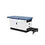 Viva Comfort Slimline Exam Table Base with Leg Rest, Step Stool and Drawers, 420 lbs. Capacity, Blue (ADI996-FBASE-M2-BLU)~#|#~0EF38001-86A2-48AE-AE7B7CD12F75A7B6_sc7