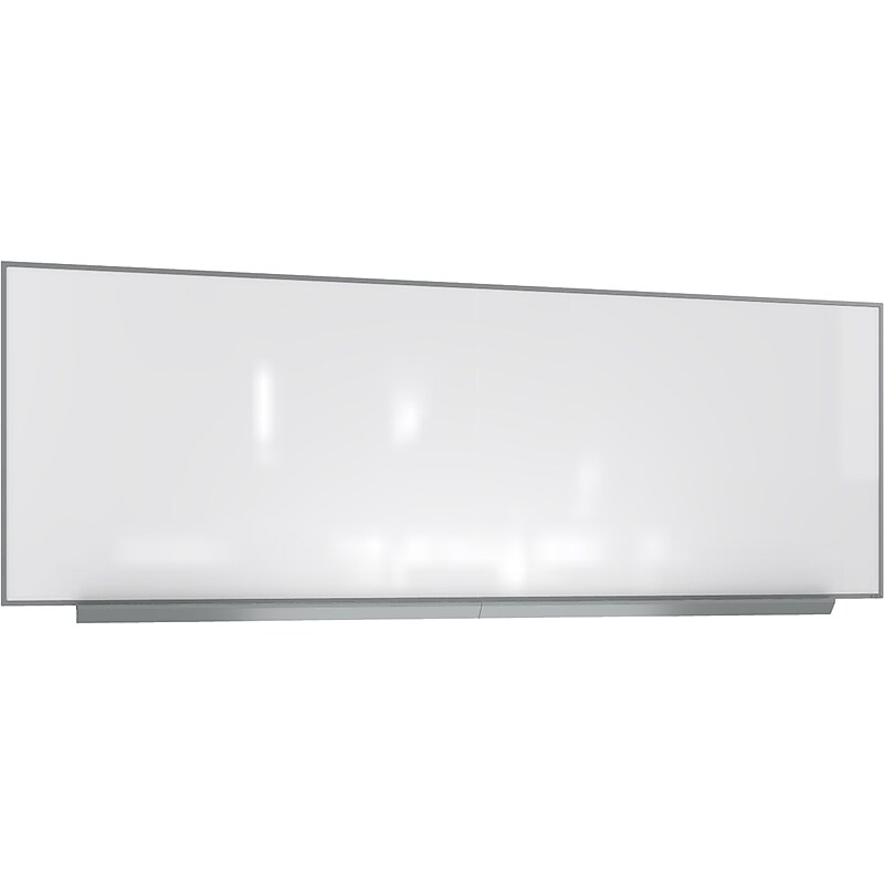 Ghent M1 Porcelain Dry-Erase Whiteboard, Anodized Aluminum Box Frame, 4' x 16' (A2M416) image 1