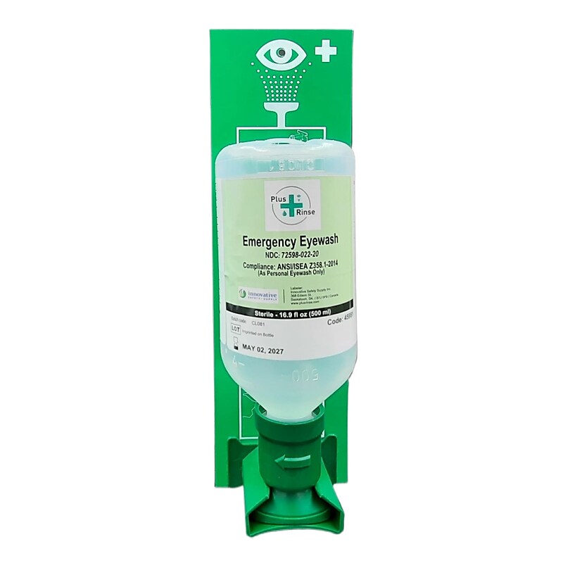 Plus Rinse Single Open-Mount Eyewash Station (45118) image 1