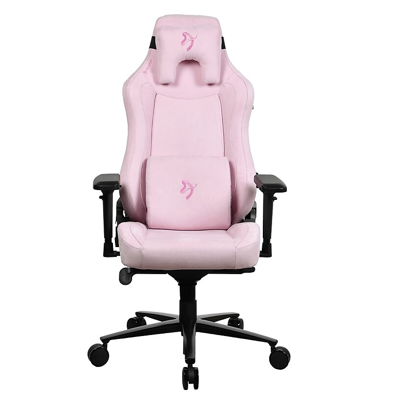 Arozzi Vernazza Supersoft Fabric Ergonomic Racing Gaming Chair, Pink (VERNAZZA-SPSF-PNK) image 1