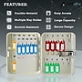 AdirOffice 30-Key Cabinet with Combination Lock and Key Tags, White (682-30-WHI-689-PKG)~#|#~0F01957B-3796-49E9-8209AF31567534ED_sc7