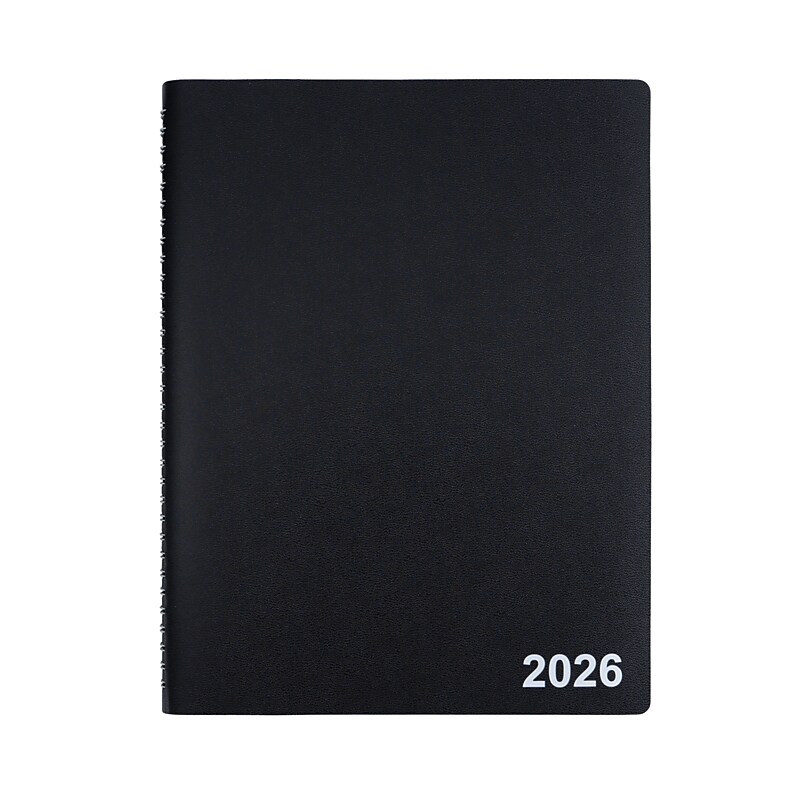 2026 Staples 8" x 11" Weekly & Monthly Appointment Book, Black (ST21494-26) image 1