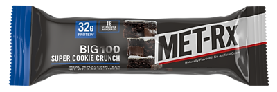 MET-Rx Big 100 Granola Peanut Butter Meal Replacement Bars – 12 Count, Protein Packed