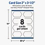 Avery Geo Business Cards, Matte White, 400/Pack (19479399699)~#|#~0F19A767-C201-464C-A536D1612A9E41CC_sc7