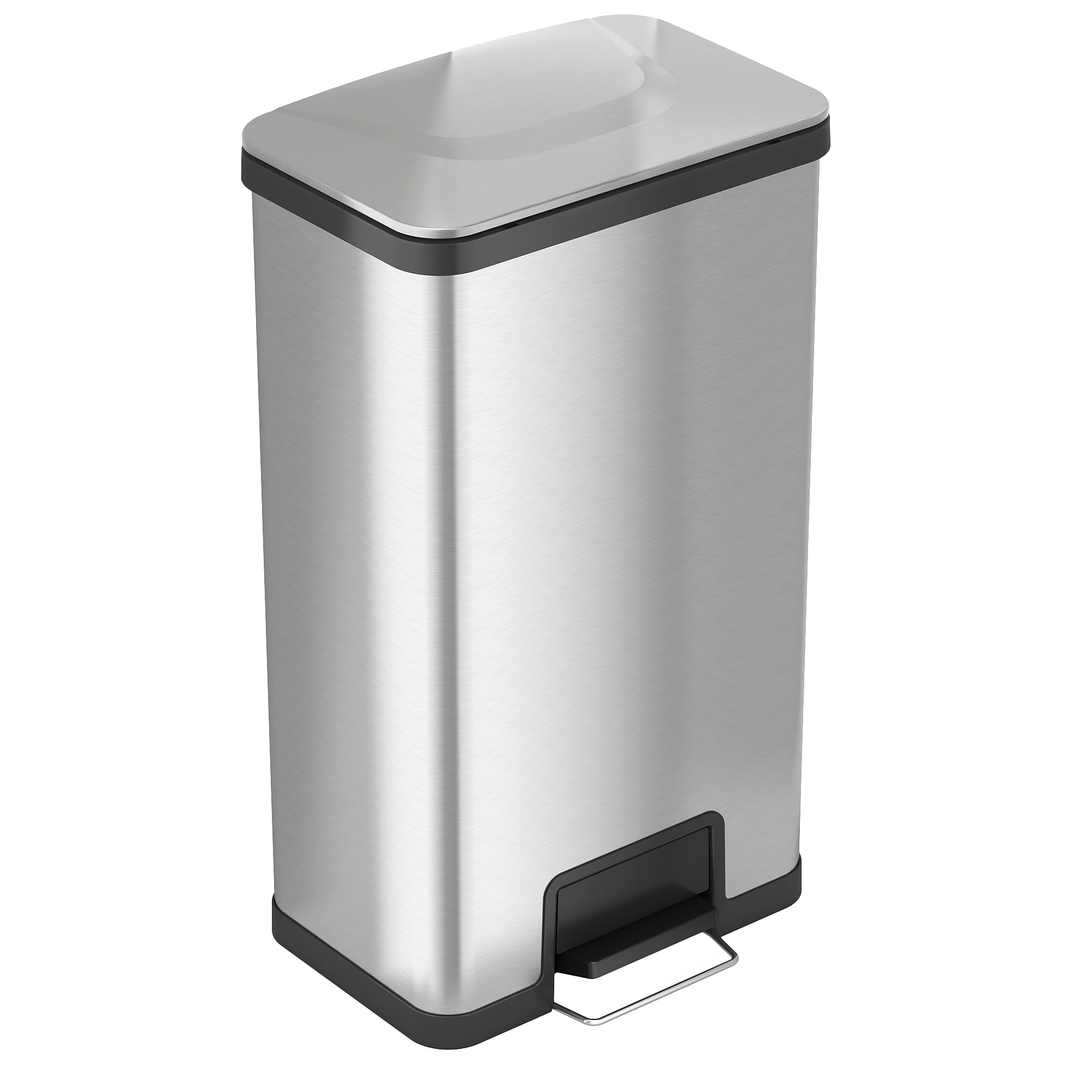 iTouchless Stainless Steel Step Trash Can, Silver, 18 gal. (PC18SN) Sansujyuku sansujyuku.com