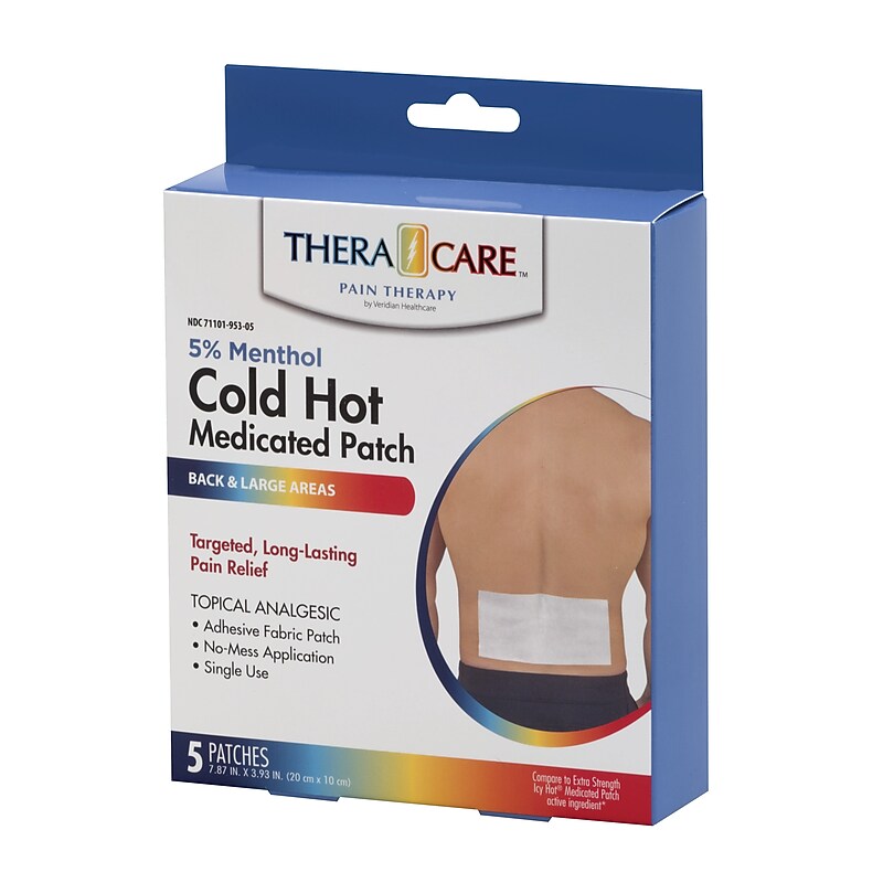 TheraCare 5% Menthol Medicated Hot & Cold Patch (24-952) image 1