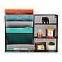 Mind Reader 8-Compartment Stackable Metal Desk Organizer, Black (MAGSHELF-BLK)~#|#~0F1E8344-94E6-4CD5-9DBD63C1C2D5A053_sc7