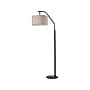 Simplee Adesso Max 66" Matte Black Floor Lamp with Oatmeal Drum Shade (SL1140-01)~#|#~0F217942-B38E-47DE-9122E5C5825E163F_sc7