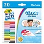 Crayola Color Wonder Washable Water-Based Markers, Assorted Colors, 20/Pack (75-2857) ~#|#~0F2CC343-2941-48E3-BCEE0CC63DFAC0DD_sc7