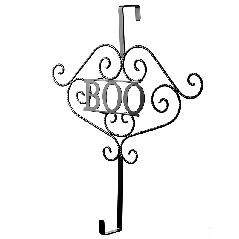 National Tree Company 17" Halloween “BOO" Wreath Hanger (CI58-22253-1) image 1