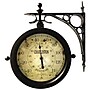 Infinity Instruments The Charleston Indoor/Outdoor Double-Sided Antique Clock, 8", Rust Finished~#|#~0F33E561-027F-4B2A-8B8D495794473CE8_sc7