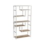 Household Essentials Jamestown 65" 6-Shelf Bookcase, Coastal Oak/White Laminate/Steel (8220-1)~#|#~0F3CA19E-3796-4D08-865CB14C6A7CE6F6_sc7