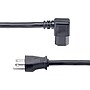 StarTech 8' NEMA 5-15P to Right Angle C15 Power Cable, Male to Female, Black (PXT515C158RA)~#|#~0F3CE9F0-1840-4067-B06B86B28DA97D6F_sc7